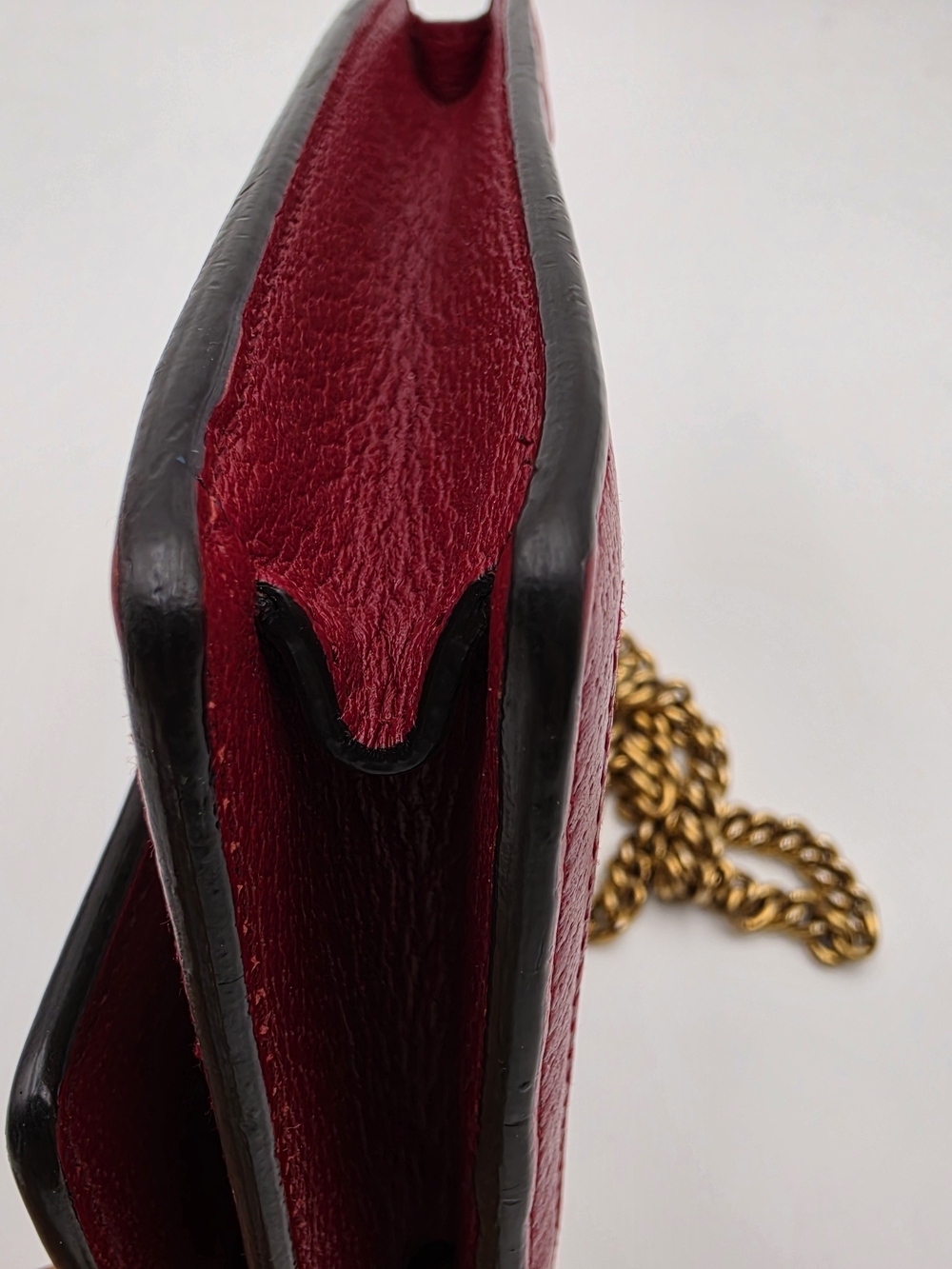 GUCCI GG Supreme Monogram Web Queen Margaret WOC Hibiscus Red Auth w/COA - Picture 6 of 16